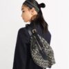 Authentic Dior Large D-Journey Bag – Blue Dior Oblique Jacquard