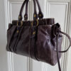 PreOwned Miu Miu Vitello Purple Leather Handbag