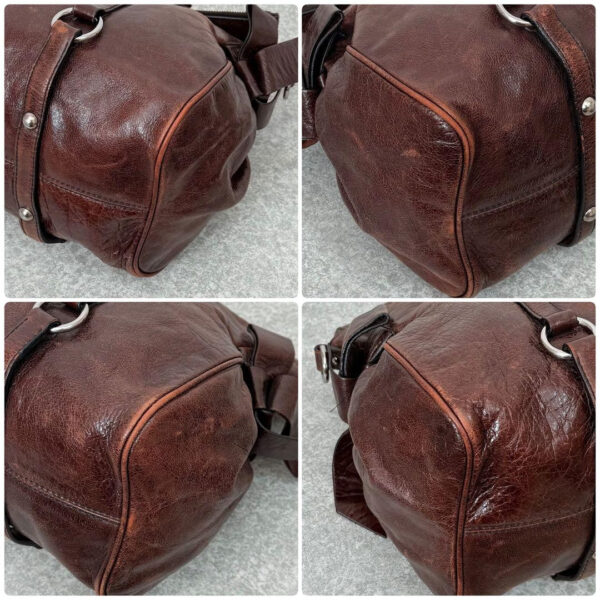 Authentic PreOwned miu miu vitello lux side ribbon bag y2k Dark brown
