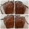 Authentic PreOwned miumiu vitello lux ribbon 2way bag brown leather shoulder