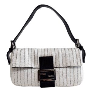 Authentic Fendi Baguette Beads Embroidery Shouleder Bag Pre-Owned - Luxury Pre-Owned Designer Bag
