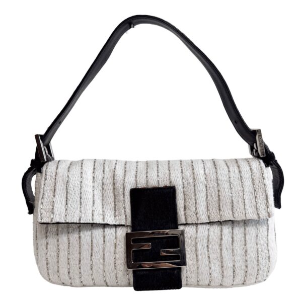 Authentic Fendi Baguette Beads Embroidery Shouleder Bag Pre-Owned - Luxury Pre-Owned Designer Bag