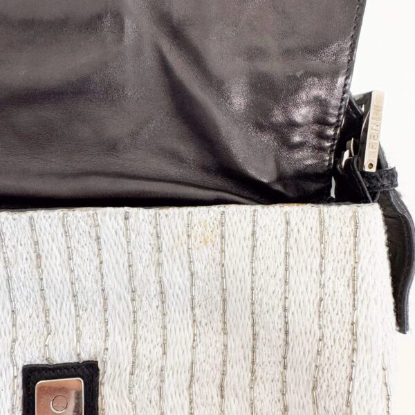Authentic Fendi Baguette Beads Embroidery Shouleder Bag Pre-Owned - Luxury Pre-Owned Designer Bag
