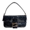 Authentic Fendi Black Sequin Baguette Shoulder Bag Pre-Owned - Luxury Pre-Owned Designer Bag
