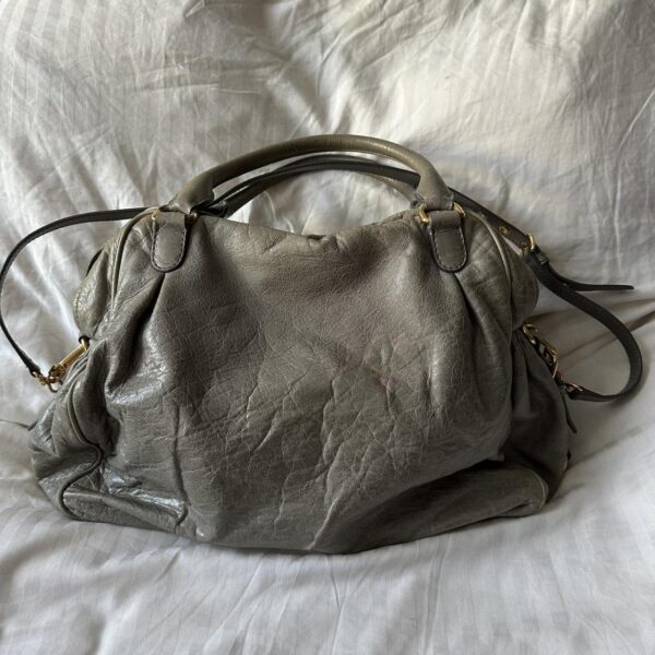 PreOwned MIU MIU NAPPA LEATHER MINI CHARM BAG