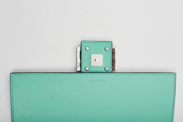 Authentic Fendi X Tiffany & Co. Leather Tiffany Blue & Silver Baguette Bag Med Pre-Owned - Luxury Pre-Owned Designer Bag
