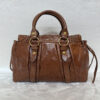 Authentic PreOwned miumiu vitello lux ribbon 2way bag brown leather shoulder