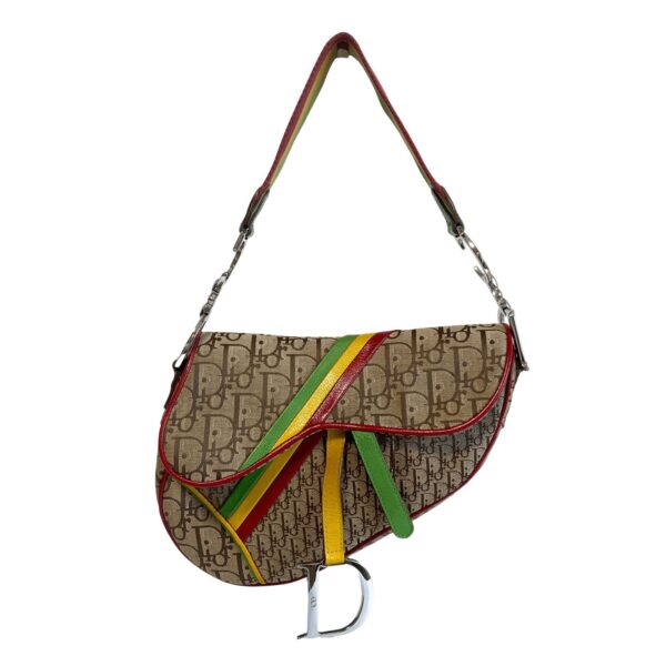 Authentic Christian Dior Rasta Trotter Saddle Bag Pre-Owned - Luxury Pre-Owned Designer Bag