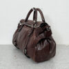 Authentic PreOwned miu miu vitello lux side ribbon bag y2k Dark brown