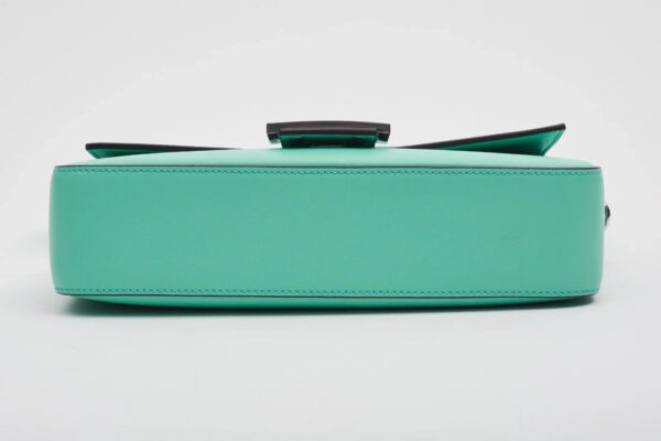 Authentic Fendi X Tiffany & Co. Leather Tiffany Blue & Silver Baguette Bag Med Pre-Owned - Luxury Pre-Owned Designer Bag