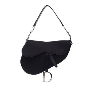 Authentic Dior Black Nylon Saddle Bag Pre-Owned - Luxury Pre-Owned Designer Bag