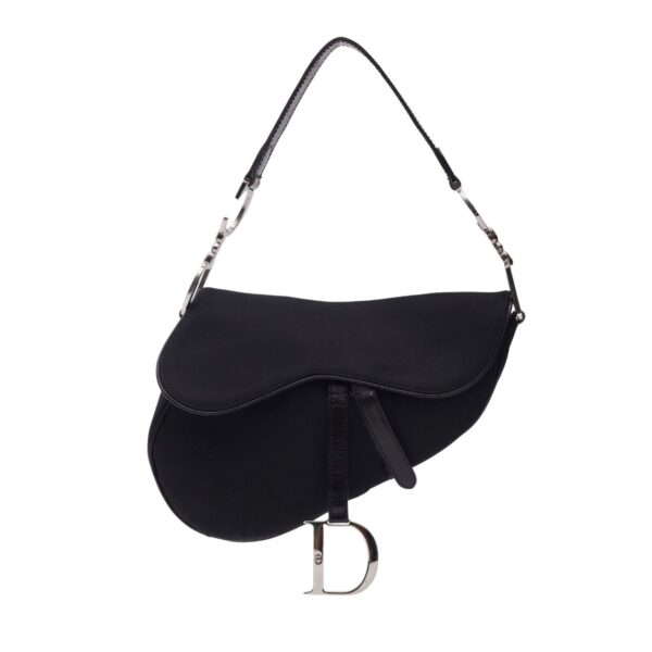 Authentic Dior Black Nylon Saddle Bag Pre-Owned - Luxury Pre-Owned Designer Bag