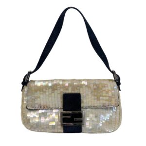 Authentic Fendi Baguette Sparkle Sequin Shoulder Bag Pre-Owned - Luxury Pre-Owned Designer Bag