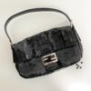 Authentic Fendi Black Sequin Baguette Shoulder Bag Pre-Owned - Luxury Pre-Owned Designer Bag